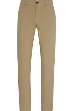 Slim Chinos, Light Brown, W32/L34