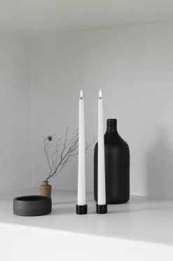 Slim LED 2-pak Kronelys, Nordic White