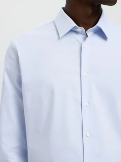 Slim-Performance Skjorte, Light Blue, M