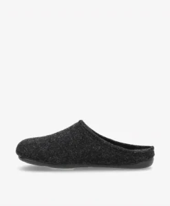 Slippers, Dark Grey, 34