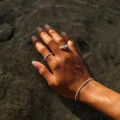 Small Dots Ring, Silver, 52