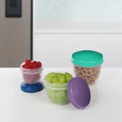 Snack 'N' Nest To Go 3-pak Plastikbøtte, Multi