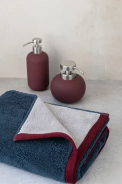 Soft Håndklæde, Midnight Blue/Light Grey, 50x90 cm