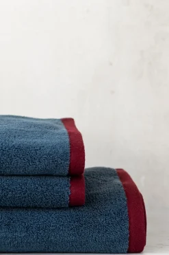 Soft 2-pak Håndklæde, Midnight Blue/Light Grey, 40x55 cm