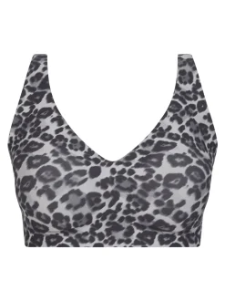 SoftStrech Power BH, Grey Leopard, M
