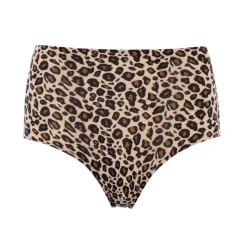 Softstretch Højtaljede Trusser, Leopard Print