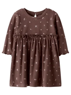 Soho Langærmet Kjole, Peppercorn, 74 cm