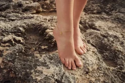 Solana Ankelkæde, Gold Plated, 22+6 cm