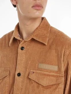 Solid Fløjls Overshirt, Desert Khaki, S