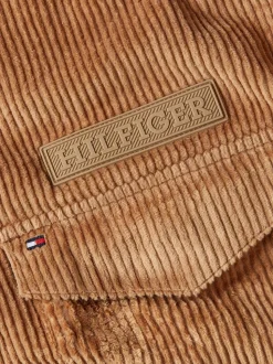 Solid Fløjls Overshirt, Desert Khaki, S