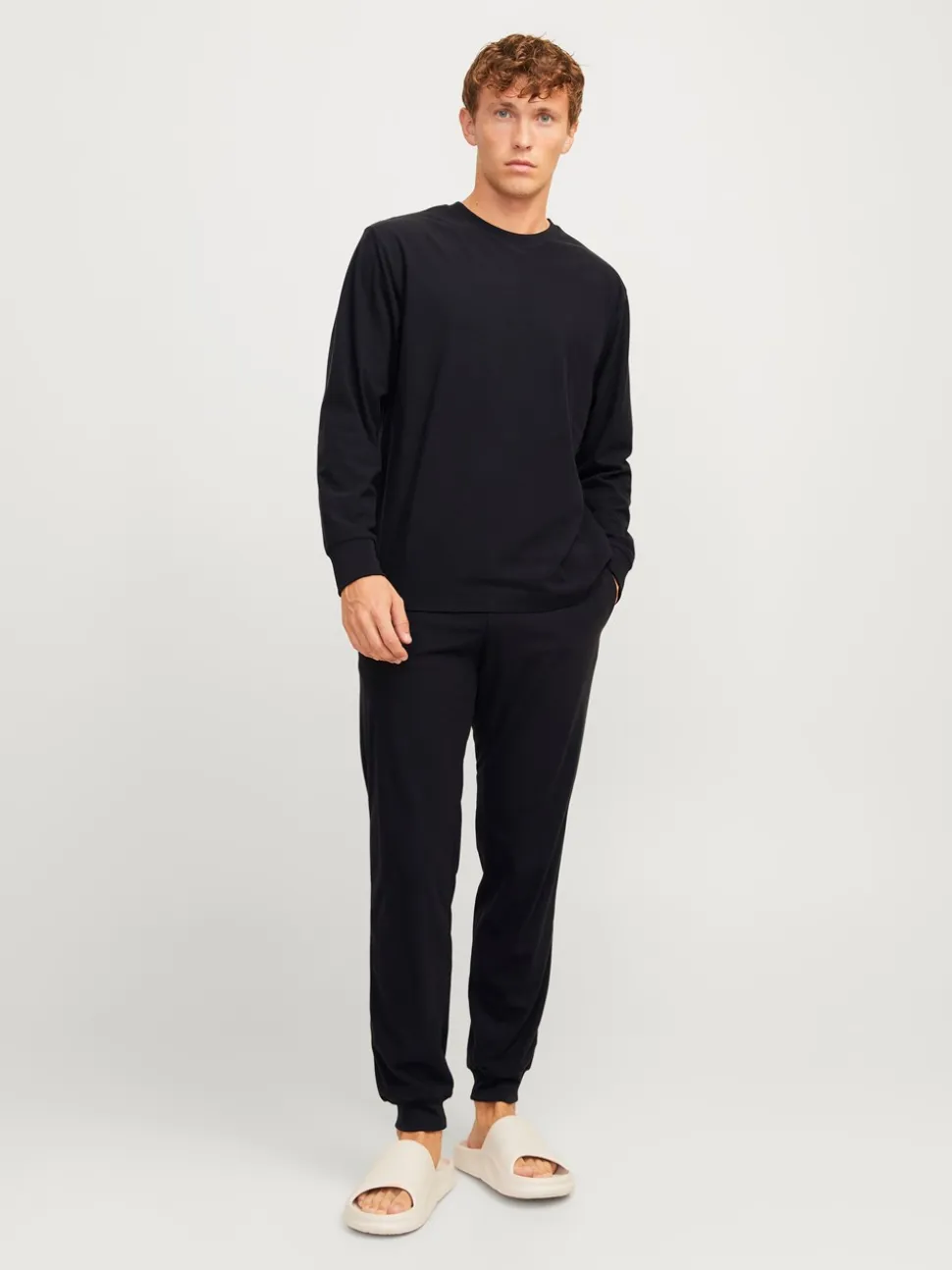 Solid Lounge Sæt, Black, S