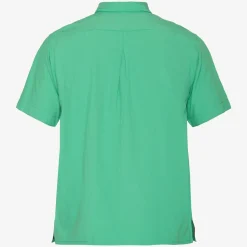 Solid Seersucker Skjorte, Bottle Green, XL