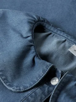 Sophy Denim Skjorte, Medium Blue Denim, 92 cm