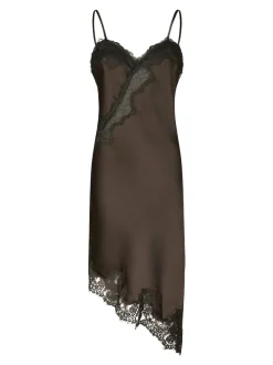 Sorelle Lace Kjole, Dark Brown, 38