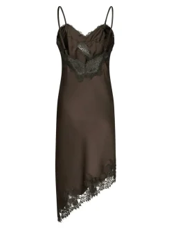 Sorelle Lace Kjole, Dark Brown, 38