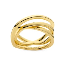 Spirale Pianura Ring, Gold Plated, 52