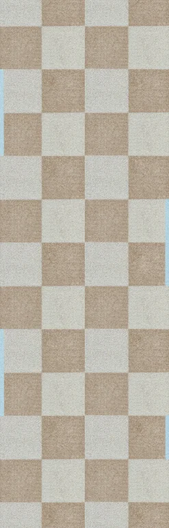 Square All-Round Løber, Camel, 77x240 cm