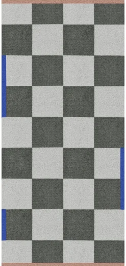 Square All-round Måtte, Dark Olive, 70x150 cm