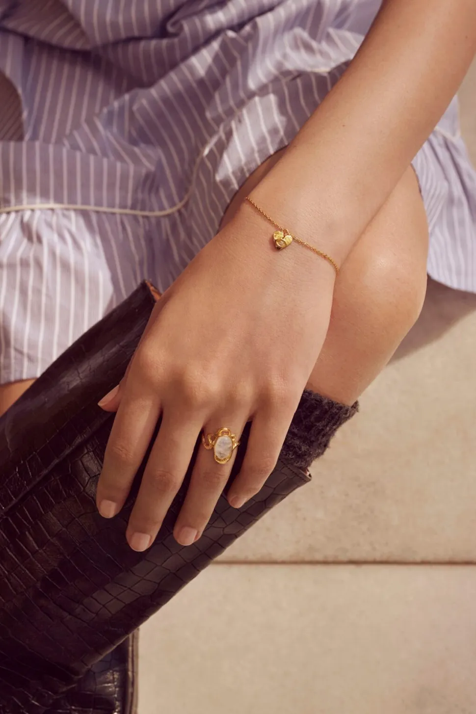 Stacia Armbånd, Gold Plated