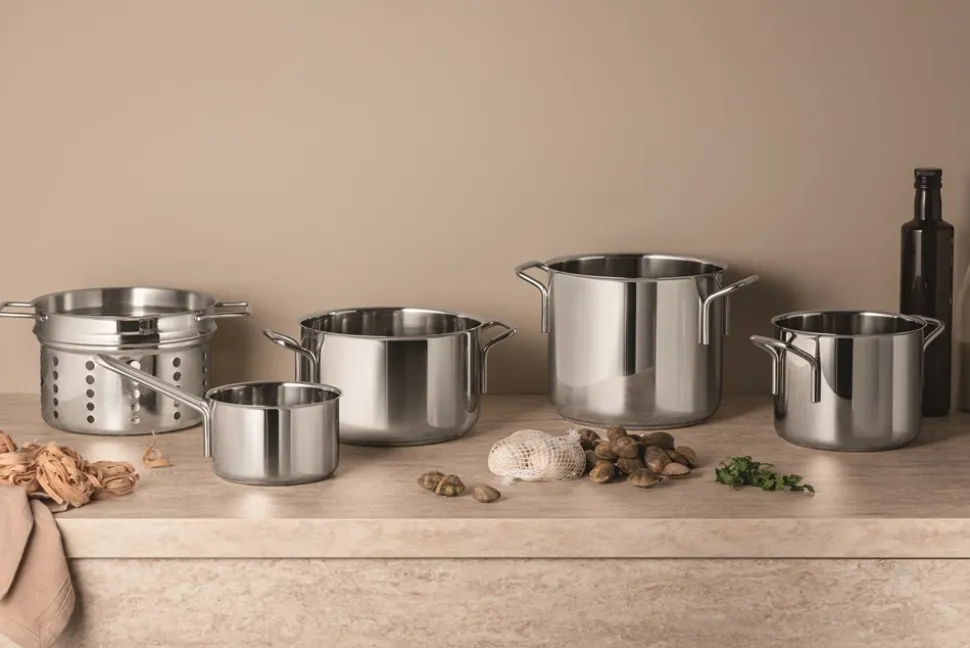 Stainless Steel Gryde, 6,5 L