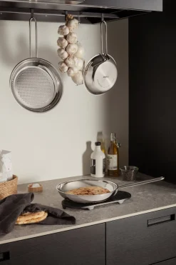 Stainless Steel Honeycomb Stegepande, Ø28 cm