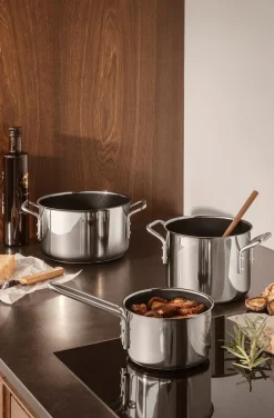 Stainless Steel Keramisk Slip-Let Kasserolle, 1,1 L