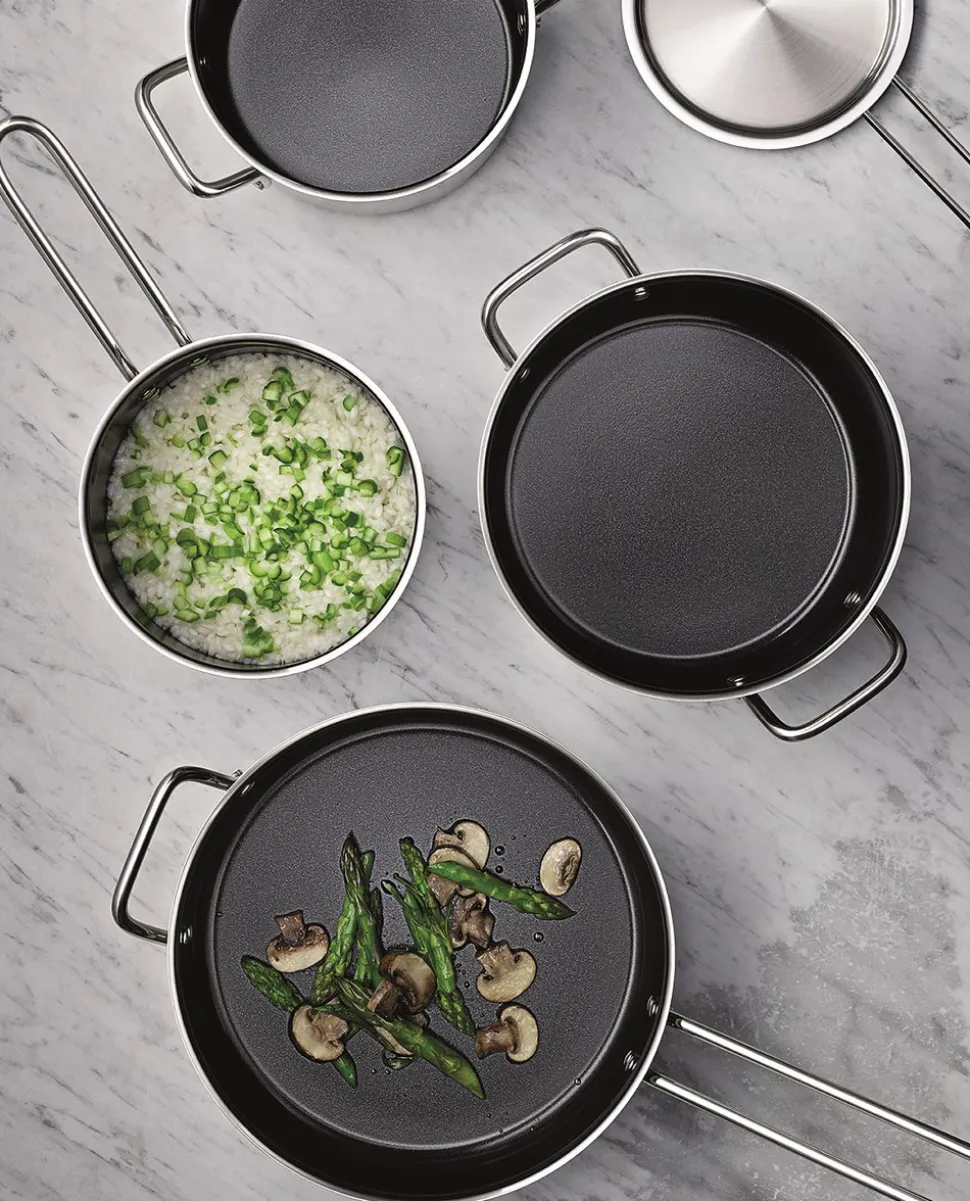 Stainless Steel Keramisk Slip-Let Gryde, 4,8 L