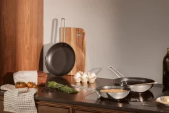 Stainless Steel Slip-Let Stegepande, Ø24 cm