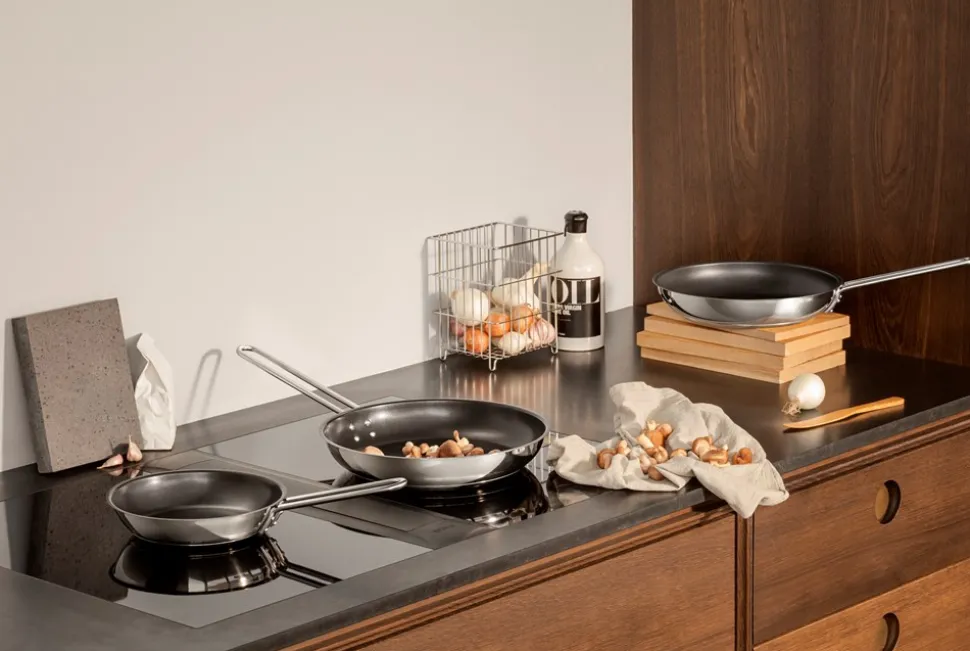 Stainless Steel Slip-Let Stegepande, Ø24 cm