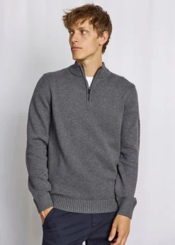 Stian Regular Fit Striktrøje, Grey, XL