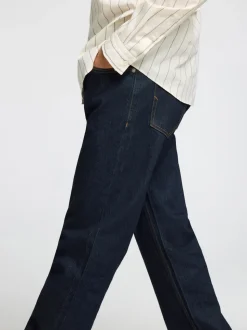 196-Straight Ben Kori Jeans, Dark Blue Denim, W31/L32