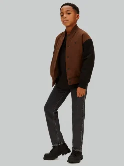 Straight Jeans, Optic Washed Black, 152 cm