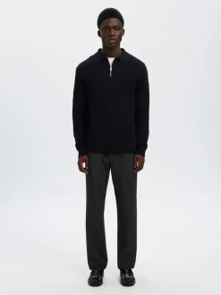 196-Straight Robert String Bukser, Black, M