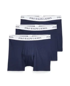 Stretch Cotton 3-pak Boxer Breif, Navy White, XXL
