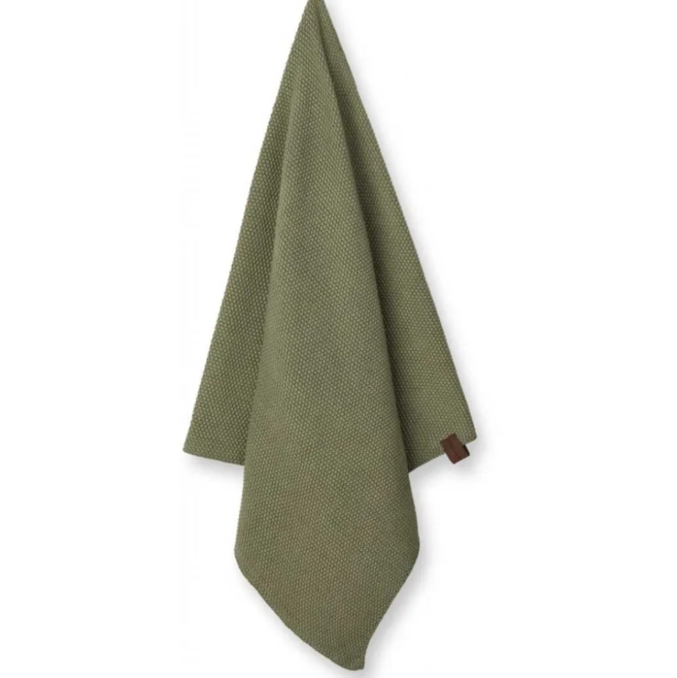 Strikket Køkkenhåndklæde, Oak, 45x70 cm