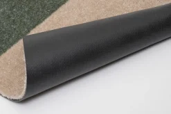 Stripe Horisontal Gulvtæppe, Green/Ivory/Bordeaux, 60x90 cm