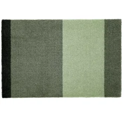 Stripe Horisontal Gulvtæppe, Grøn/Støvet/Mørk Grøn, 40x60 cm