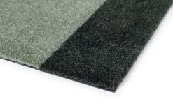 Stripe Horisontal Gulvtæppe, Grøn/Støvet/Mørk Grøn, 90x200 cm