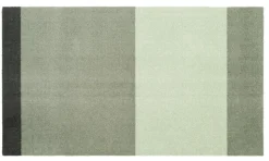 Stripe Horisontal Gulvtæppe, Grøn/Støvet/Mørk Grøn, 67x120 cm
