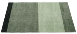 Stripe Horisontal Gulvtæppe, Grøn/Støvet/Mørk Grøn, 60x90 cm