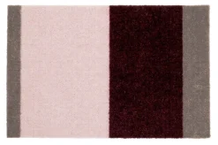 Stripe Horisontal Gulvtæppe, Bordeaux/Rose/Sand, 40x60 cm