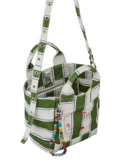 Stripie Canvas Gabby Crossbody, Banana Palm Green