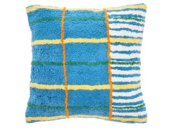 Styles Pude, Blå/ Gul/ Offwhite, 45x45 cm