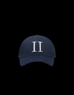 Suede Baseball Cap, Dark Navy/White, One size