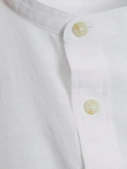 Summer Band Skjorte, White, XL