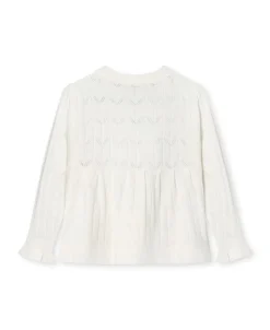 Sunny Cardigan, Cloud Dancer, 98 cm