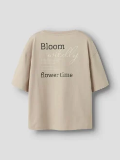 Svea T-shirt, Cement, 122-128 cm