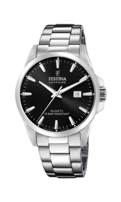 Swiss Made 20024 Herreur, Stål/Sort, 41 mm