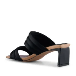 Sylvi Højhælede Sandaler, Black Satin, 37