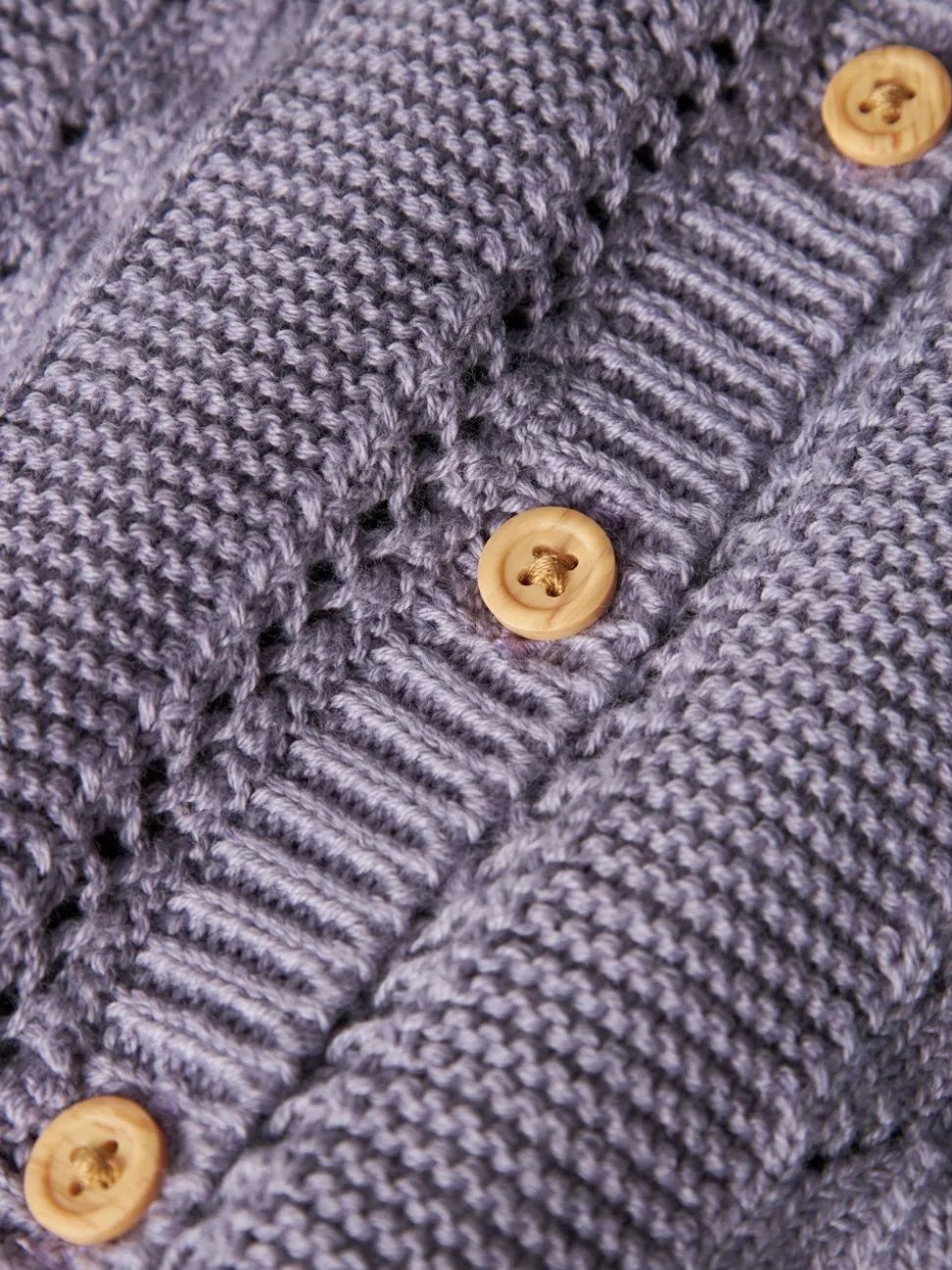 Tandra Knit Cardigan, Lavender Gray, 86 cm